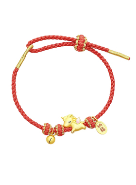 好运连连~招财萌马红绳手链