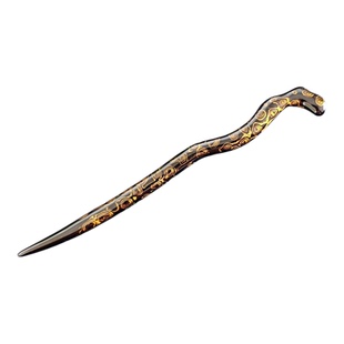 天然大漆发簪子 紫光檀木 纯手工黑金 新中式高级感 古风汉服头饰