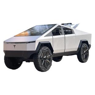 1:24特斯拉赛博皮卡车模合金大号玩具车儿童汽车模型男孩仿真越野