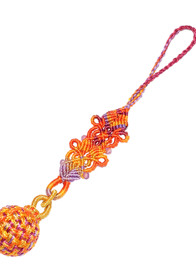 【新品】有球必应绣球中国结挂件