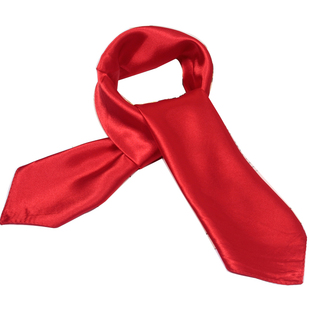 大红色喜庆小方巾 广场舞手巾男女装饰小围巾缎面杭州丝巾黑灰黄