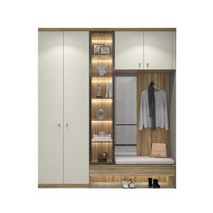 金牌厨柜定制鞋架柜子收纳神器省空间家用门口一体隔断储物玄关柜