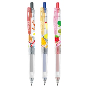 【营养素限定】日本zebra斑马官方旗舰店JJ15营养素限定款中性笔黑色按动式圆珠笔顺滑刷题笔芯学生签字笔