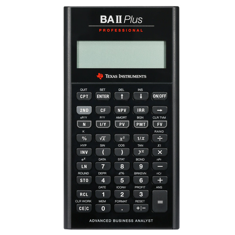 TI德州仪器金融计算器BA II Plus professional专业版cfa/FRM考试