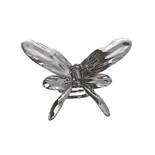 银色蝴蝶抓夹女2025新款高级感小号后脑勺鲨鱼夹子半扎发头饰发卡