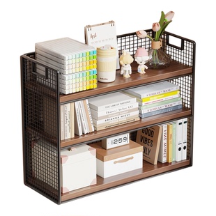 阳台飘窗分层置物架桌面小书架床上收纳柜窗台空间改造神器置物架