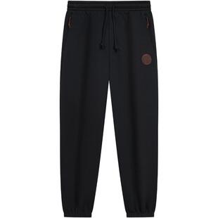 特步官方正品加绒卫裤女2025春秋官方针织休闲裤子女束脚运动长裤