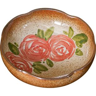 景德镇制手绘水果点心盘茶点碟小盘子釉下彩复古陶瓷餐具原创手作