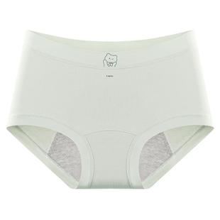猫人生理裤月经期内裤女纯棉10A抗菌全棉裆透气少女生防漏姨妈裤
