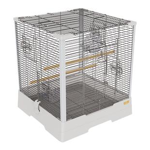 优嗖304不锈钢大号鸟笼虎皮牡丹玄凤鹦鹉全横丝豪华别墅笼子方形