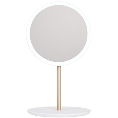 muidled化妆镜带灯折叠台式学生