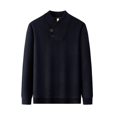 罗蒙冬季加厚一体绒德绒卫衣男士