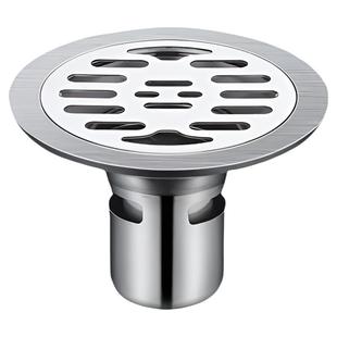 加厚不锈钢圆形地漏老式卫生间改造防臭防溢水地漏洗衣机下水接口