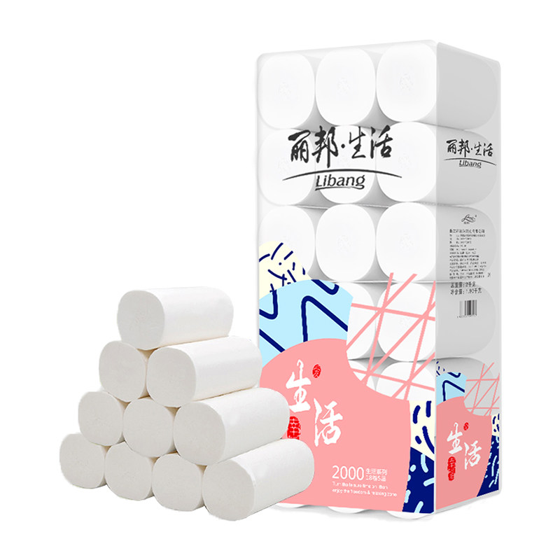 丽邦5层卷纸家用实惠装