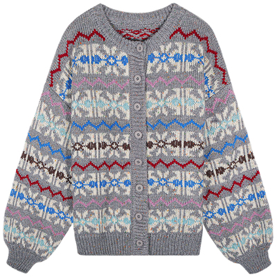 落落狷介宽松毛衣女小个子