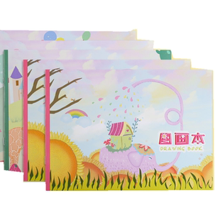 晨光图画本A4小学生绘画本线圈画画本儿童幼儿园图画本批发空白涂鸦画本宝宝美术用品批发卡通素描画纸大号