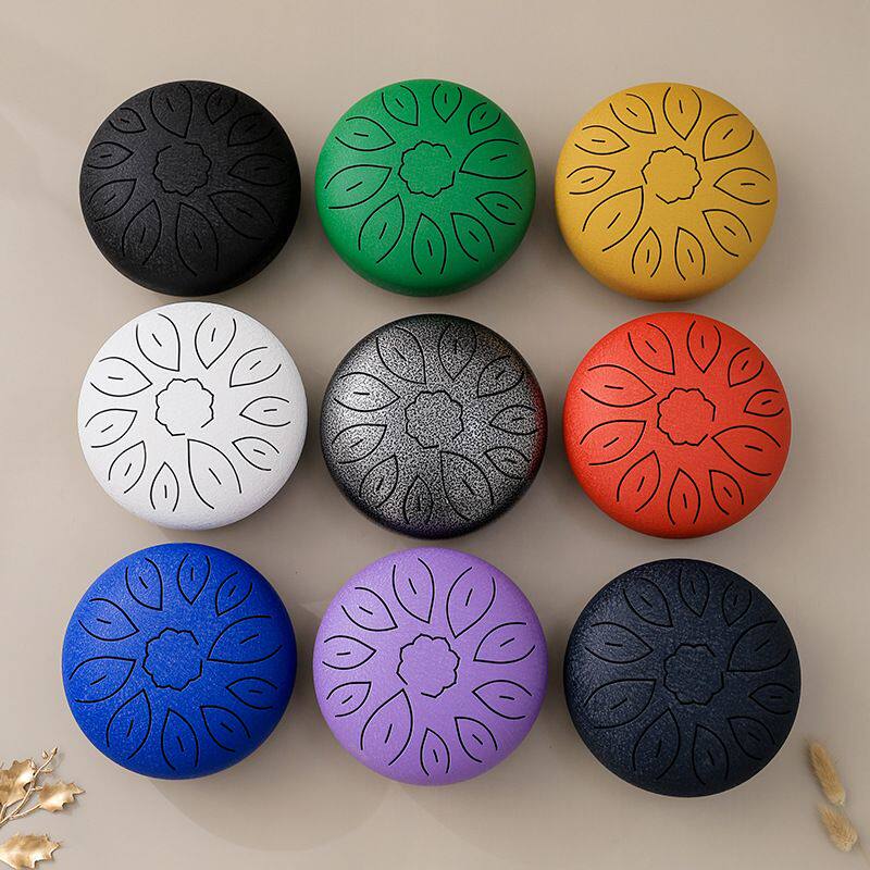 空灵鼓6寸11音C鼓儿童空灵钢乐器外销调舌击打跨境鼓