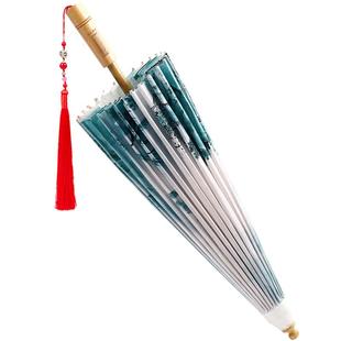 毕六福油纸伞古风防雨防晒实用手工国风汉服复古无味雨伞静谧山谷