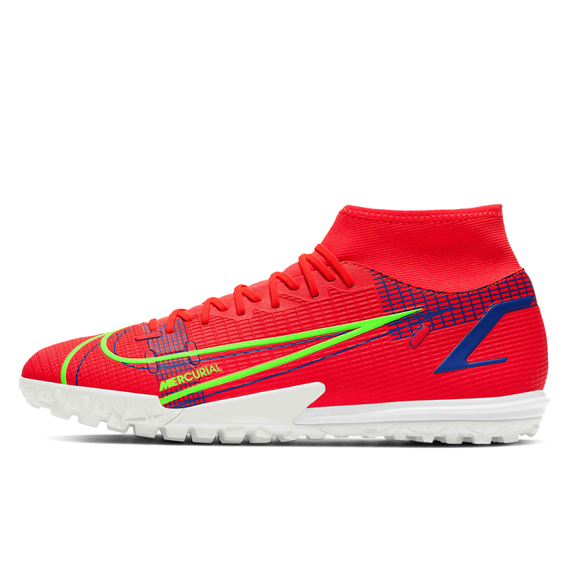 Nike/耐克SUPERFLY 8 ACADEMY TF红色蓝色男子足球鞋CV0953-600