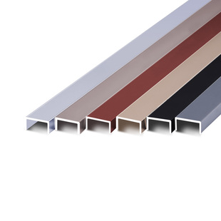 铝合金收边条钛金装饰线条U型槽瓷砖嵌入金属吊顶装饰条t型收口条