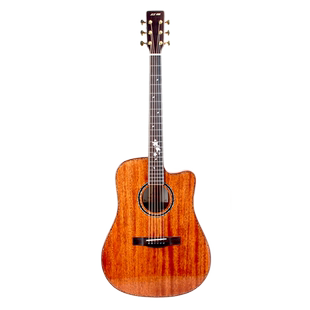 红棉手工加震全单吉他41寸演奏级36 38便携旅行男女单板民谣电箱