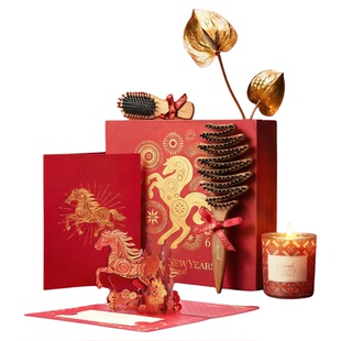 KRRAMEL新年礼物马年礼物生日礼物女生送闺蜜梳子礼盒新婚礼物