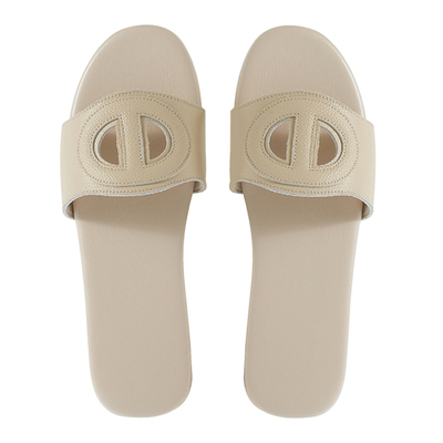 法式轻奢高级感女士真皮皮拖鞋