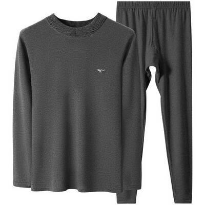 七匹狼保暖加绒加厚中领男内衣裤