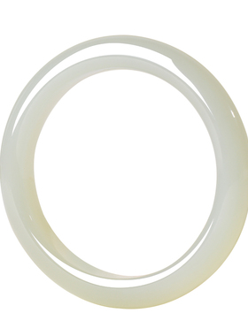 凤飞凰和田玉晴水冰透手镯女款