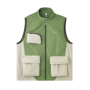 水果店马甲定制面馆工作服时尚餐饮背心立领防水防污速干透气外穿