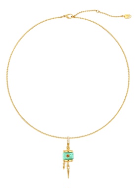 新中式气质高级拨浪鼓项链