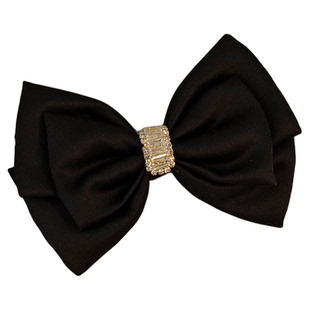 2025新款高端黑色蝴蝶结发夹女后脑勺发量多高级感头饰发饰头花秋