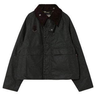 英国barbour spey经典油蜡钓鱼夹克复古外套风衣短款四季男女同款