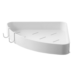 懒角落浴室置物架免打孔壁挂式卫生间洗漱台墙上转角三角收纳架子