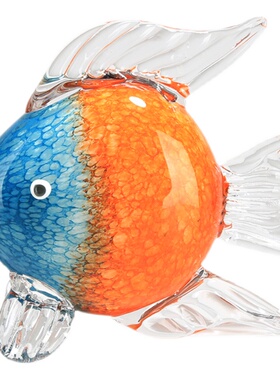 琉璃轻奢亲嘴鱼动物招财客厅