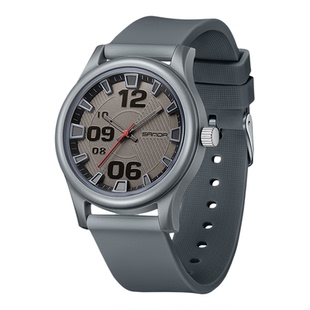 学生时尚手表儿童简约撞色拼接腕表防水硅胶表带大数字运动石英表