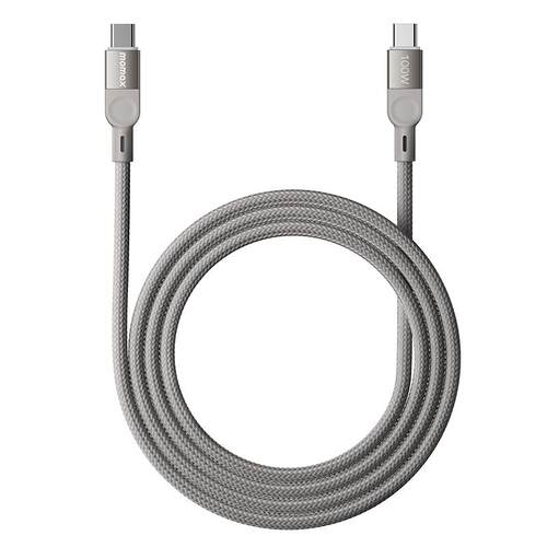 MOMAX摩米士数据线磁吸充电线自卷自吸不缠绕适用苹果16iPhone17promax华为安卓typec手机100W快充编织线贴贴