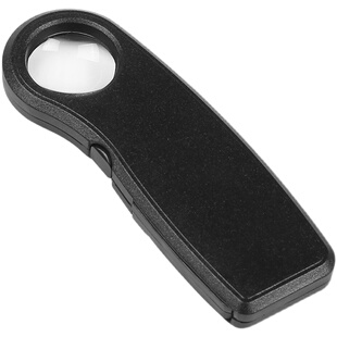 高清40倍珠宝古玩便携放大镜led灯高倍天珠钱币银元鉴定邮票专用