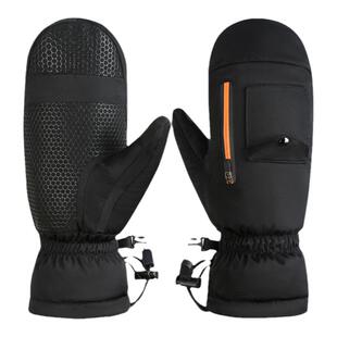 单双板滑雪手套冬季加绒加厚防水羽绒保暖男女士连指防风寒棉闷子