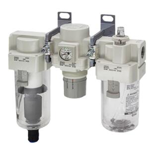 SMC空气过滤器油水分离器减压阀三联件AC20/25/30/40-01/02/03-A