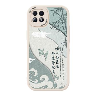 适用OPPOA72手机壳OPPO A57 5G硅胶小羊皮国风A53带挂绳A56S保护套725全包n防摔575软壳PDYM20钢化膜0pp0女