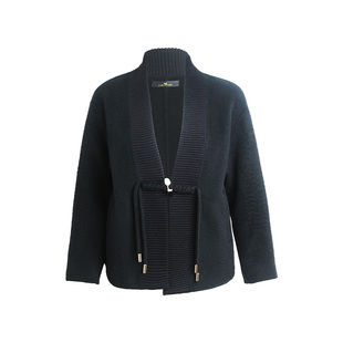 【晚香】美丽客栈绵羊毛双面呢子大衣女秋冬新款大码女装短款外套