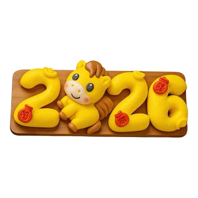 2026马年新款新年福袋马年数字馒头花样造型中式面食团圆饭