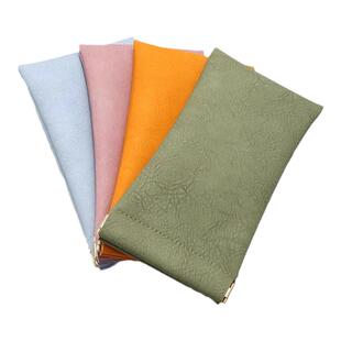 通用墨镜收纳袋自动闭合绒布内面眼睛袋便携收纳软袋眼睛收纳包女