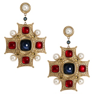 RC Retro Chic意大利复古时尚首饰 拜占庭国王耳环女生