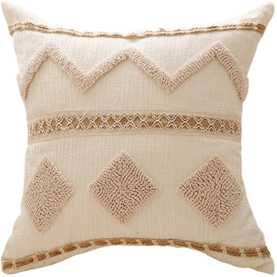 奶油色美拉德复古高级感抱枕套