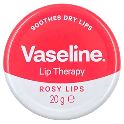 Vaseline凡士林润唇膏原味/玫瑰味滋润唇部淡化唇纹铁罐20g波兰产