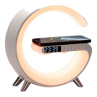 无线充电床头小夜灯氛围感卧室台灯闹钟蓝牙音响女生生日礼物音箱