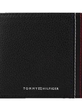 Tommy男装牛皮革多卡位卡包钱包