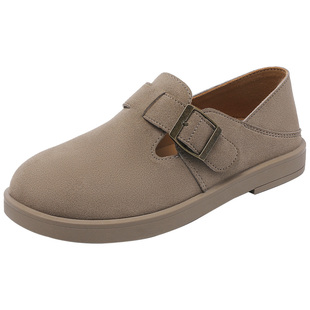 大东官方复古勃肯鞋女2026新款春季软底一脚蹬懒人鞋平底单鞋女鞋